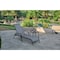Living Accents Roscoe Black Square Glass Slat Top Side Table TGS16DK - alternate 5